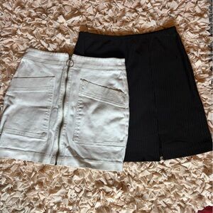 Forever 21 Black and White Skirt Bundle